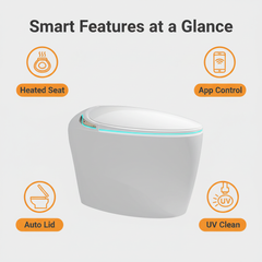 Thermostatic Heated Smart Toilet