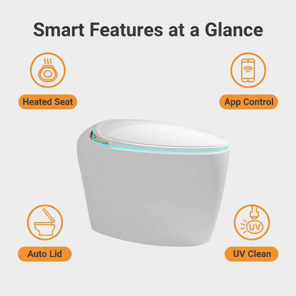 Thermostatic Heated Smart Toilet