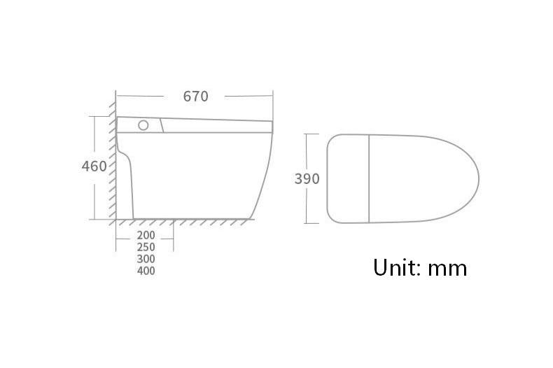 Voice-controlled Foam Shield Smart Toilet