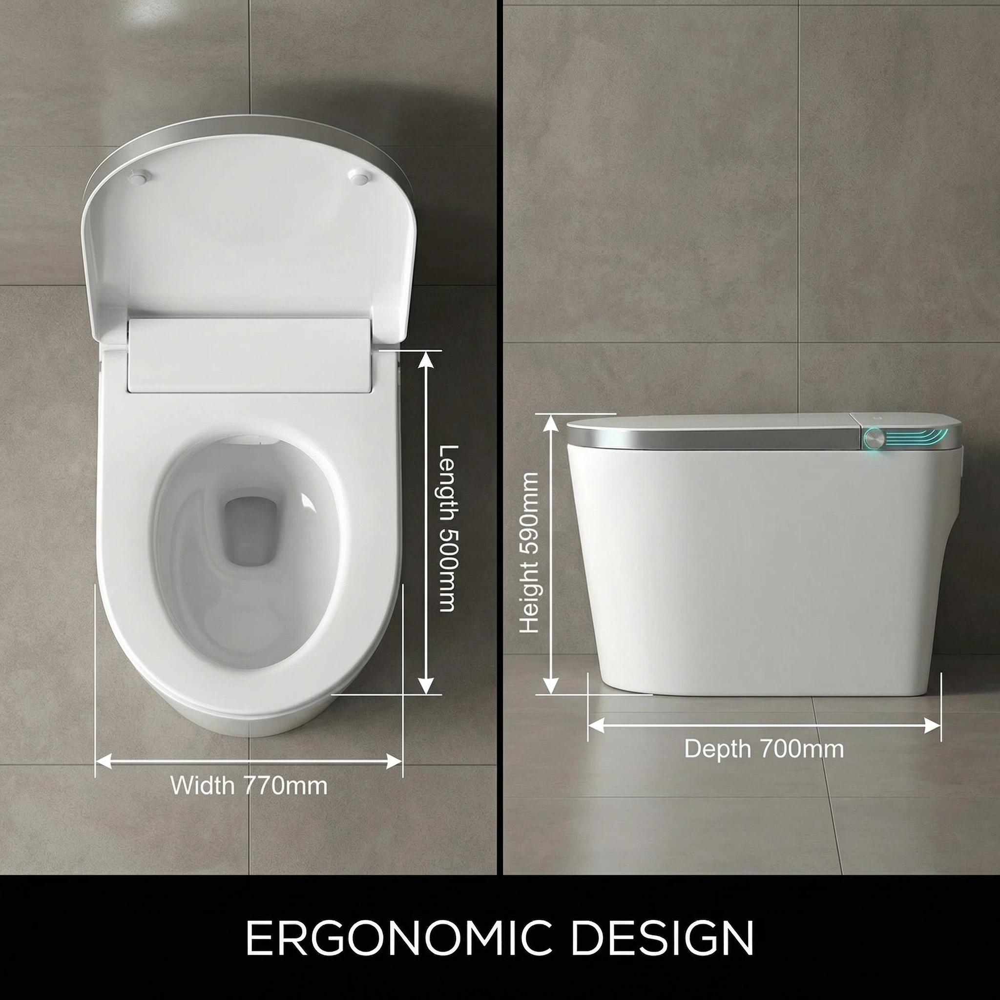 UV-sterilizing Smart Toilet