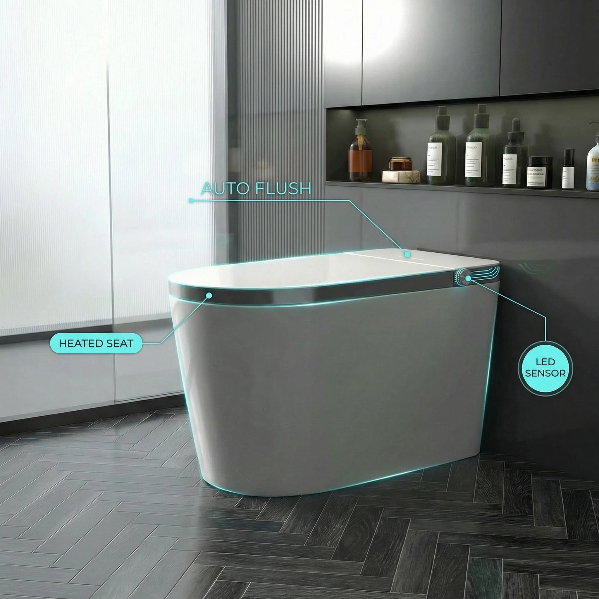 UV-sterilizing Smart Toilet